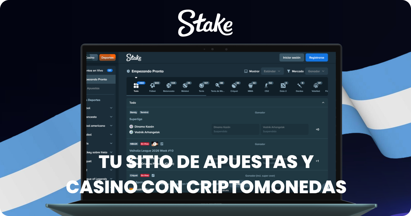 Stake Argentina - Tu Sitio de Apuestas y Casino con Criptomonedas